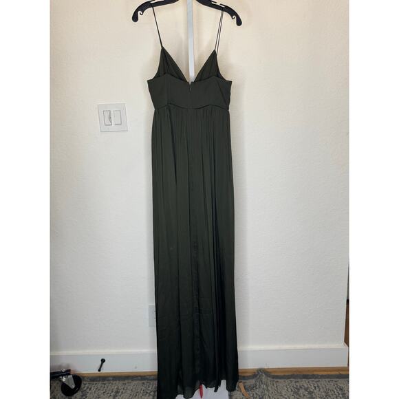 NWT Sachin & Babi Jessica Empire Waist Bridesmaid Gown Moss Green Womens Size 12 - Picture 7 of 7